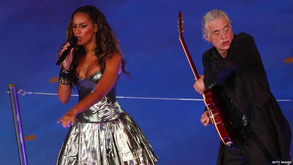 Leona Lewis and Jimmy Page