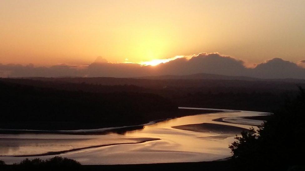 A view across the river to St Clears, Carmarthenshire, taken by Riza Isaacs, of Laugharne