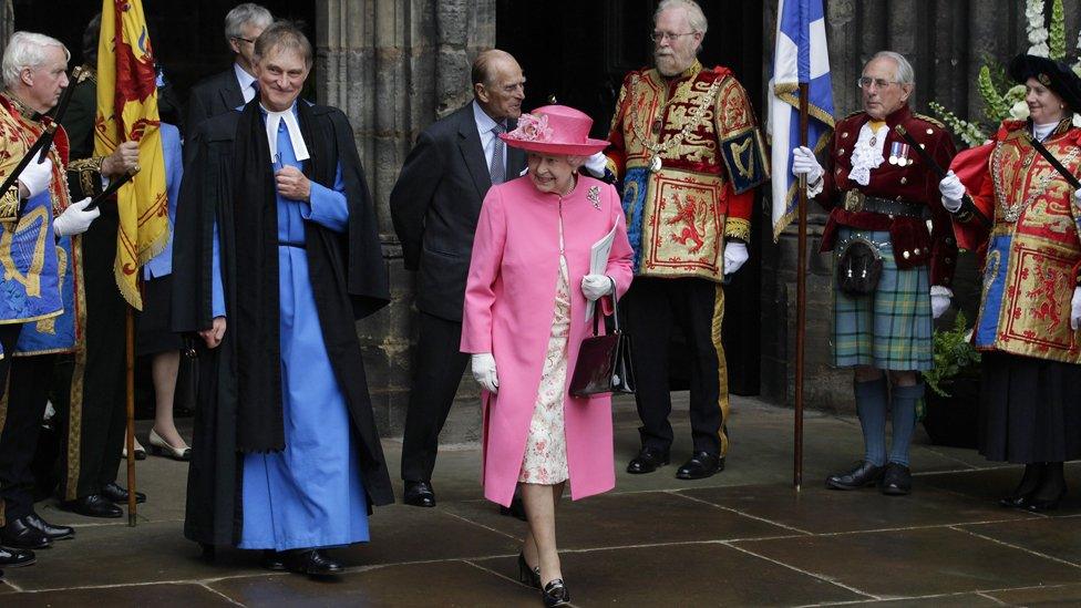 The Queen at Glasgow Cathedral