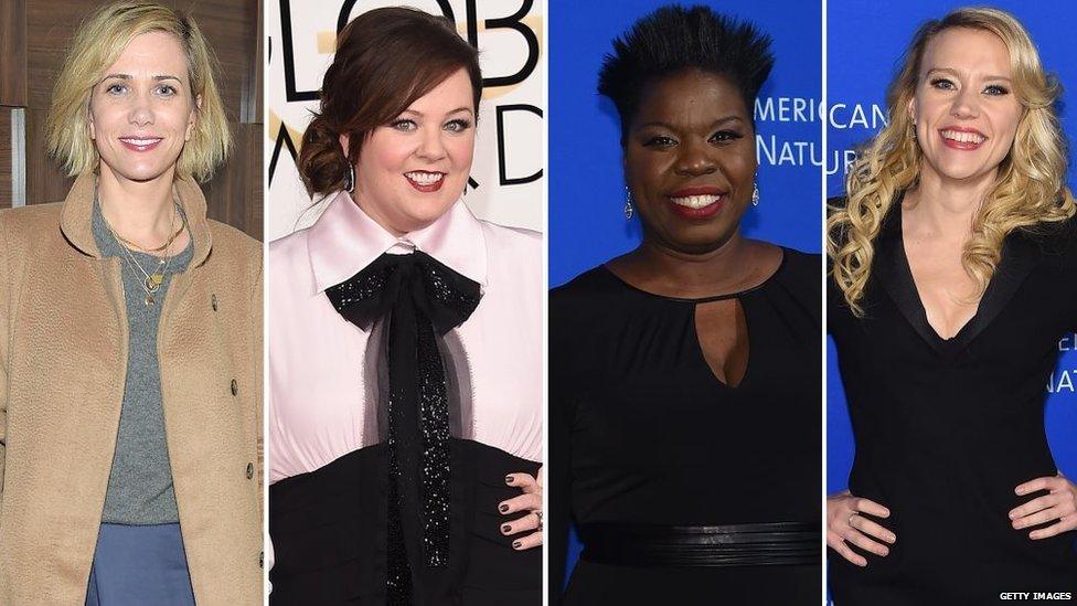 Kristen Wiig, Melissa McCarthy, Leslie Jones and Kate McKinnon