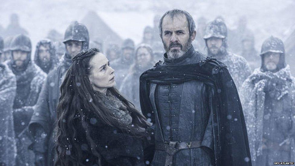 Selyse and Stannis in The Dance of Dragons