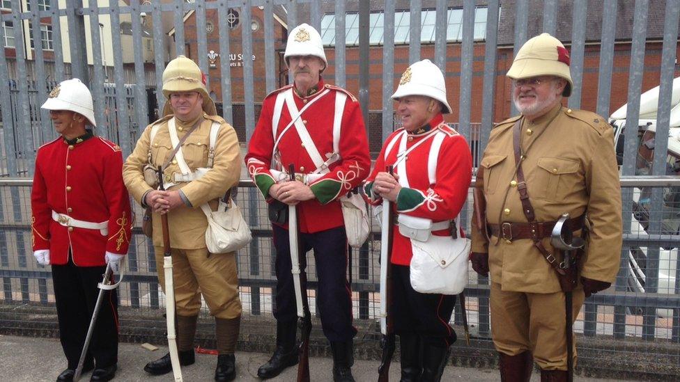 The Royal Welsh out in Cardiff