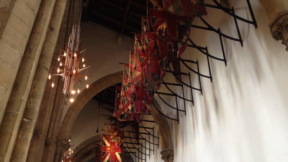 Colours in Llandaff Cathedral