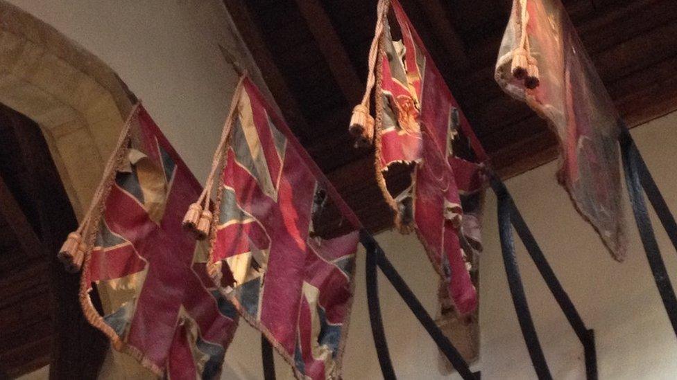 Colours in Llandaff Cathedral