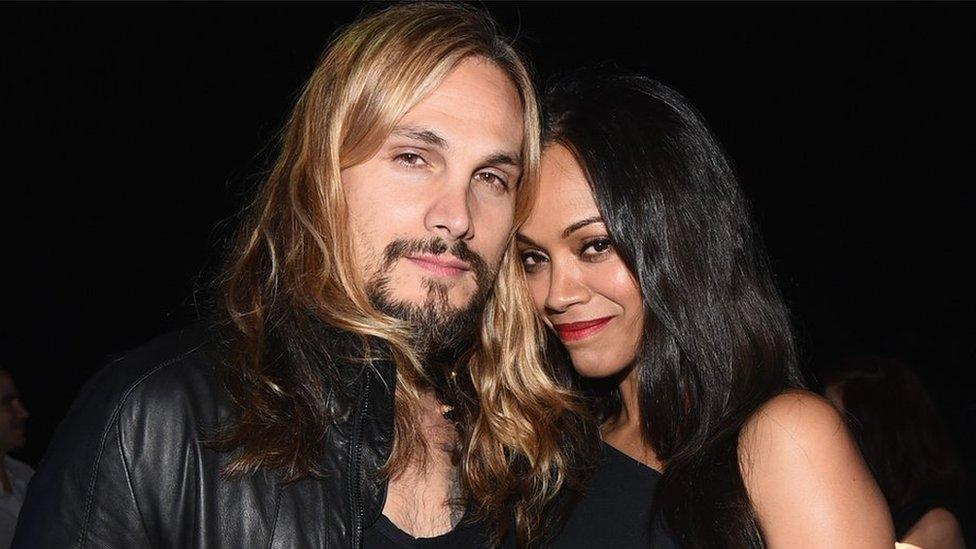 Zoe Saldana and husband