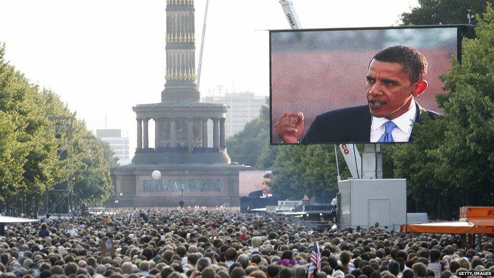 Obama in Germany 2008