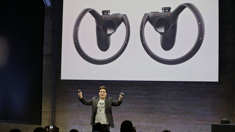 Founder Palmer Luckey introduces the Oculus Touch.