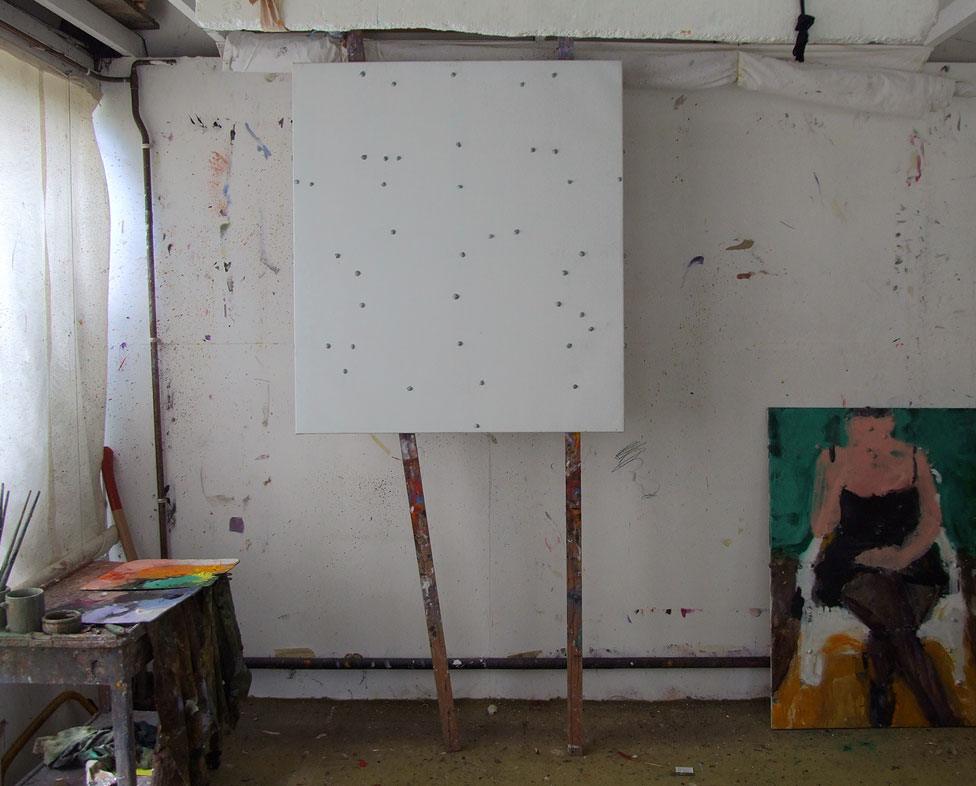 Blu-Tack in the studio