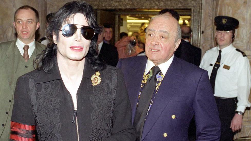 Michael Jackson and Mohamed Al Fayed