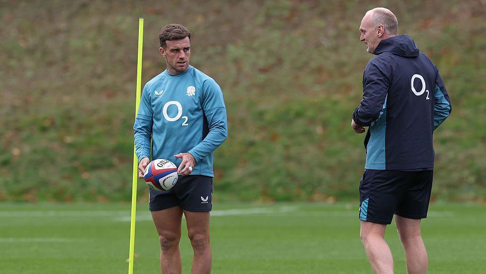 George Ford and Lee Blackett