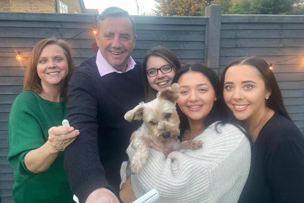 John and his family