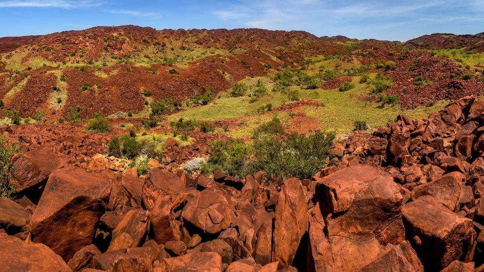 Murujuga landscape in Australia.