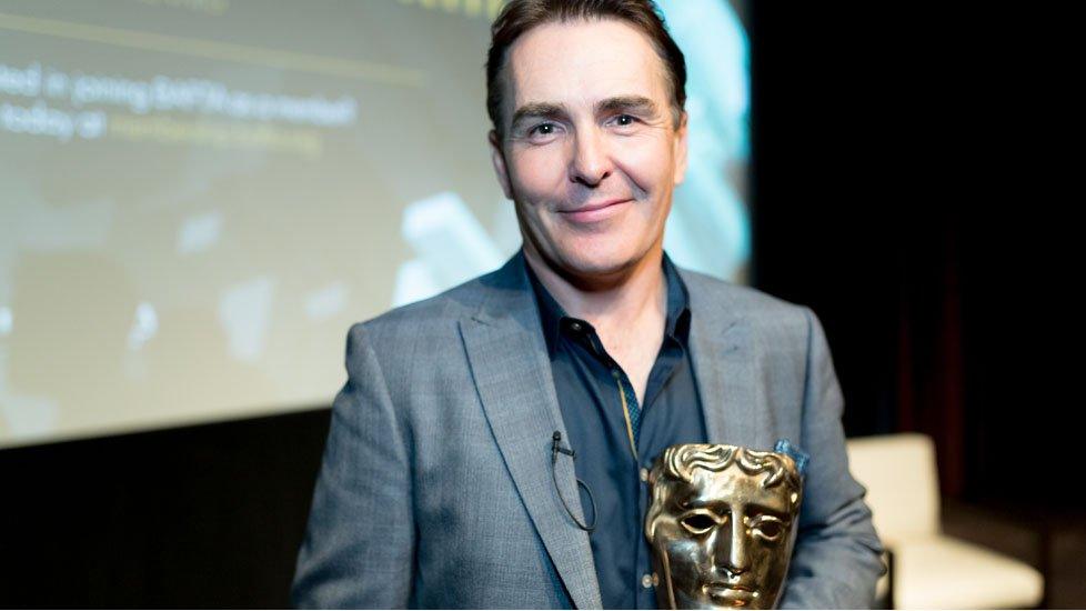 Nolan North accepts his BAFTA Special Award