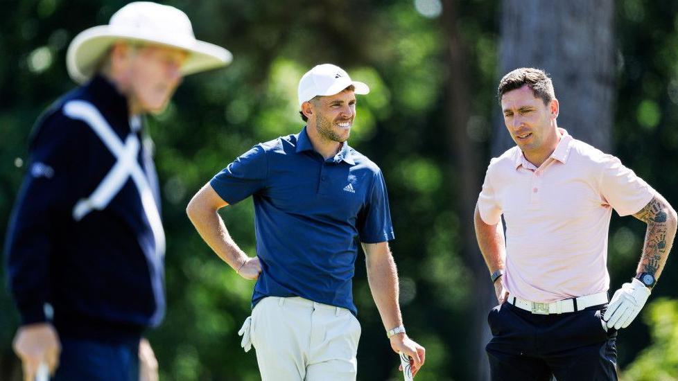 Sir Kenny Dalglish, Ryan Christie and Scott Brown are the Scottish Open pro-am