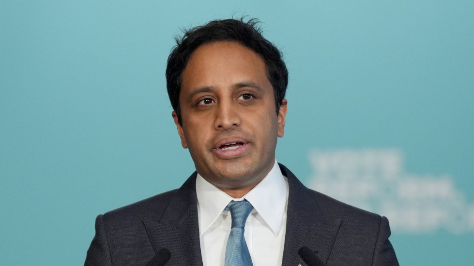 Reform UK party chairman Zia Yusuf speaks during a press conference on 27 May