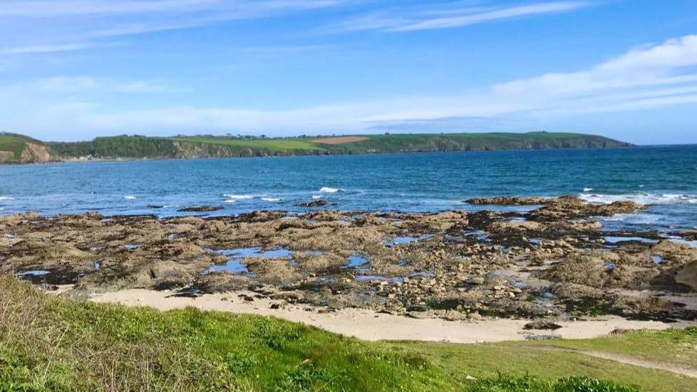 A view of the sea from the coast