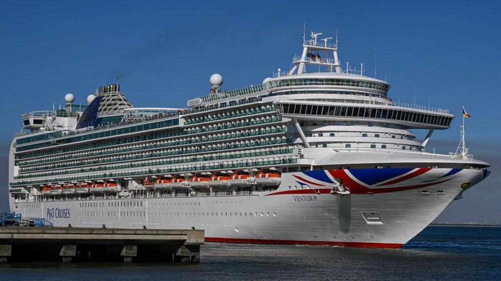 Ventura cruise ship in sea