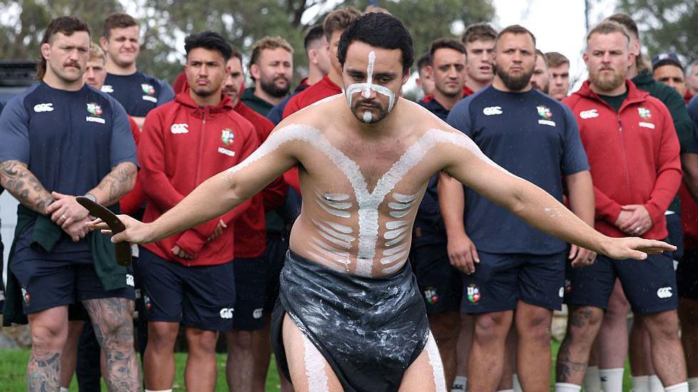 The Lions attended a 'Welcome to Country' ceremony at Perth's King Park on Monday