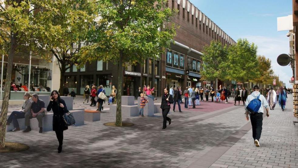 Artist's impression of Sauchiehall Street