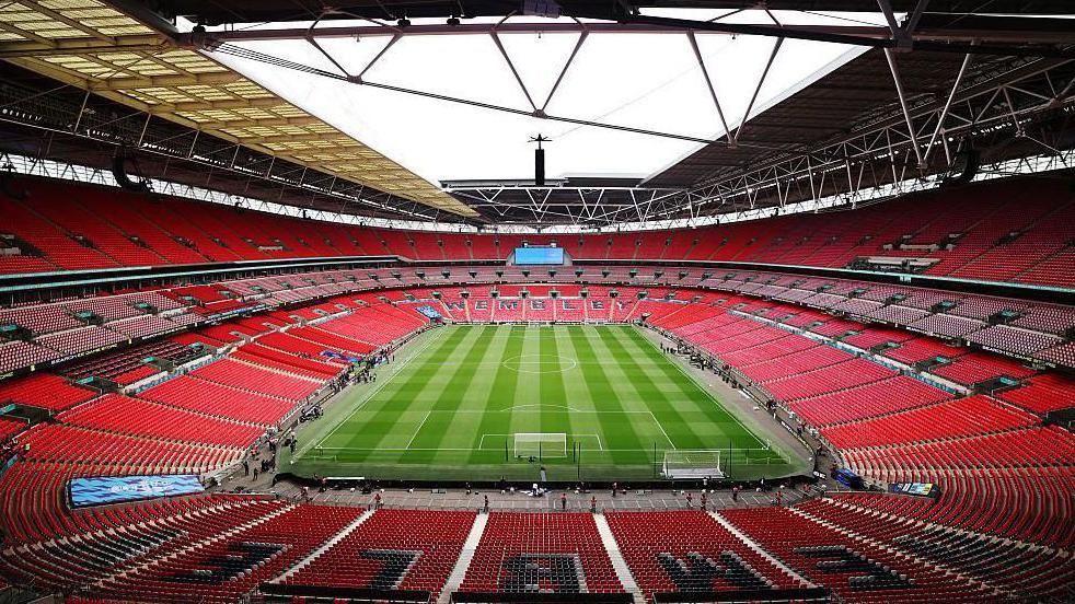 A general view inside Wembley Stadium