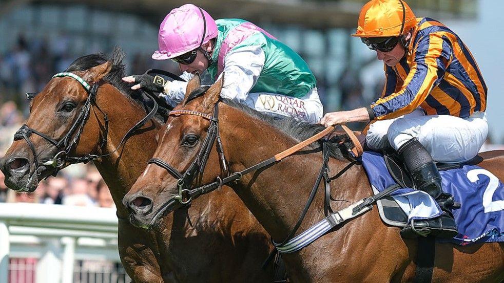 Lead Artist edges out Dancing Gemini by a neck to win at Newbury