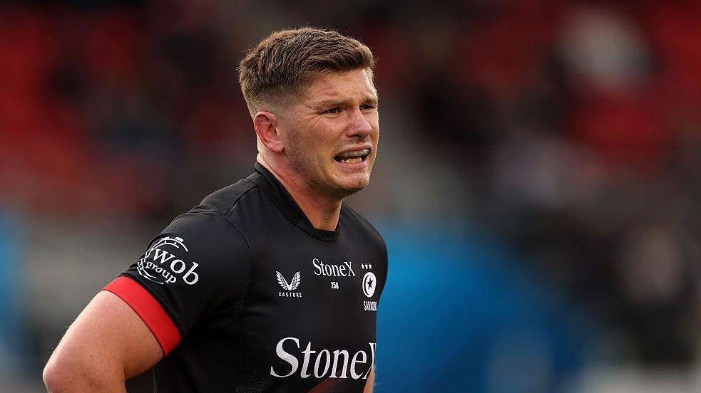 Owen Farrell during the Prem match with Bristol Bears