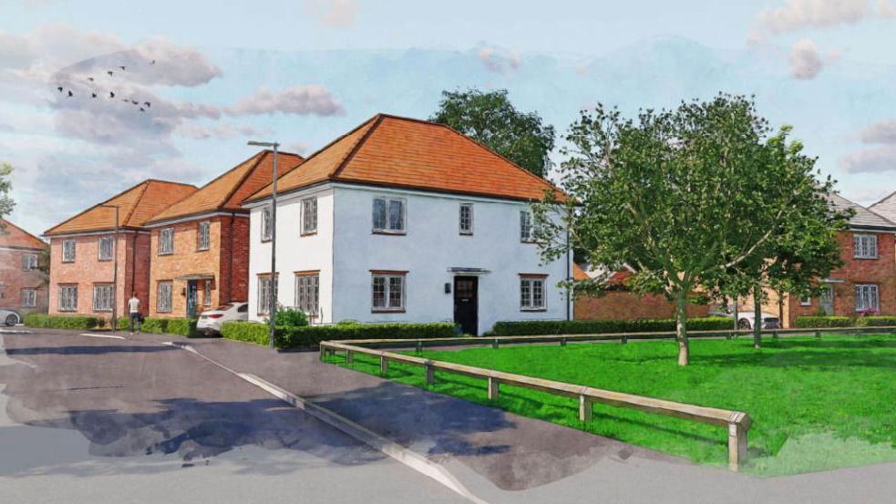 An artist's impression of what the homes could look like