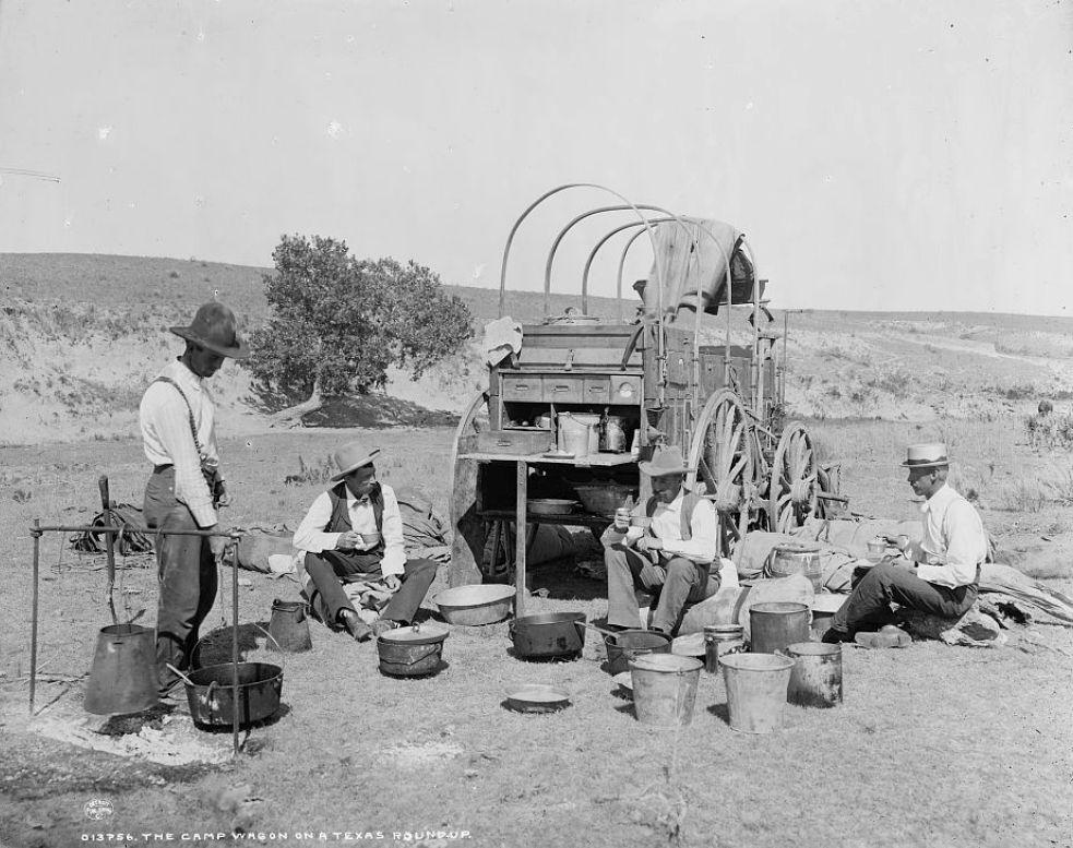 Wagen yn Texas yn 1900