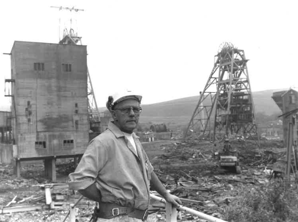 Graham Tavner stands in front of the demolished Gedling Colliery