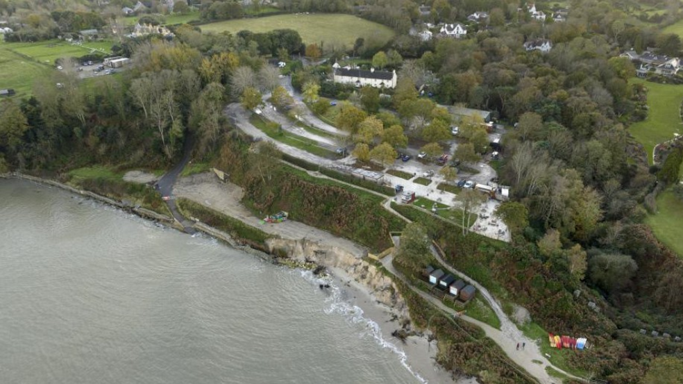 Middle Beach Aerial View National Trust