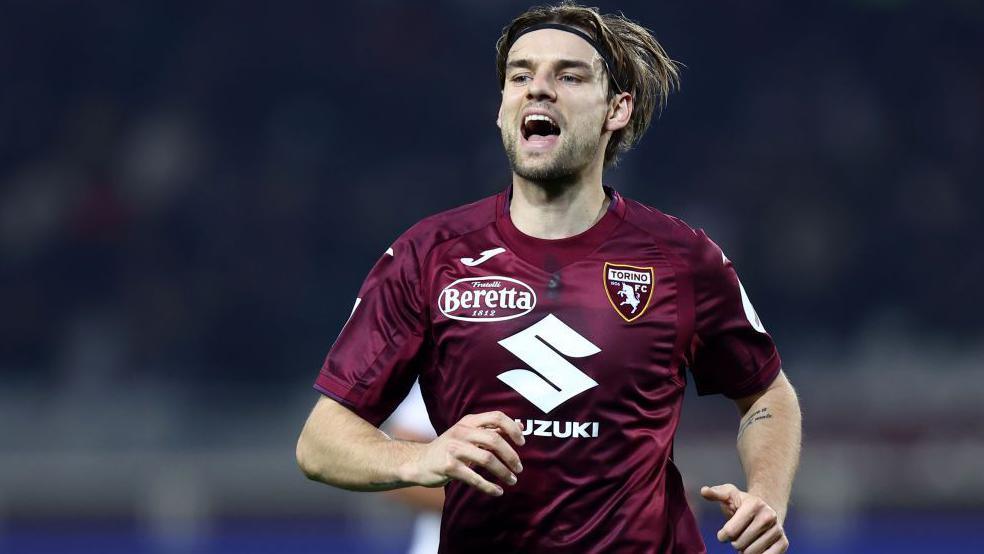Croatia defender Borna Sosa playing astatine Torino past play 