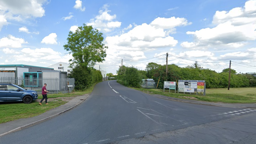 A Google street view image of Lodge Lane where the man's body was found 