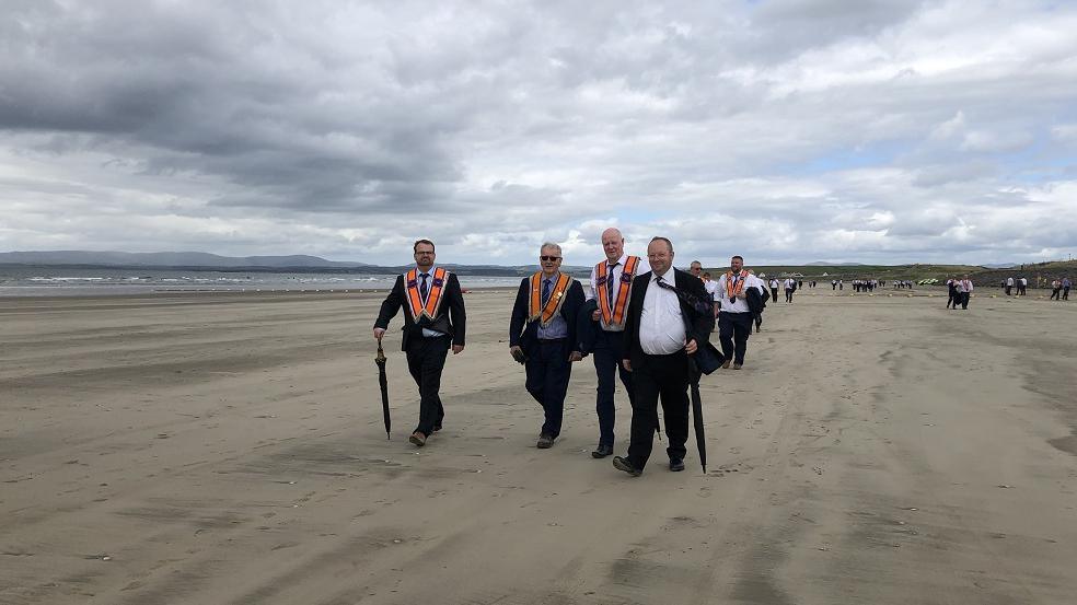 Orangemen on Rossnowlagh Beach