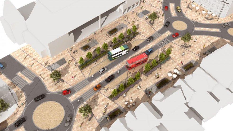 An artist's impressioon of how Frideswide Square will look