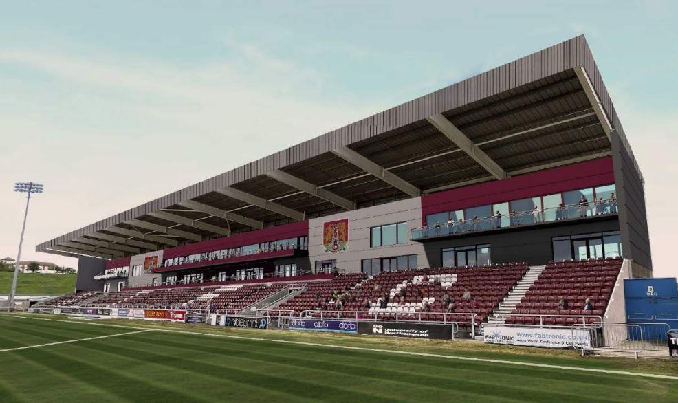 Artist image of Northampton Town's East Stand