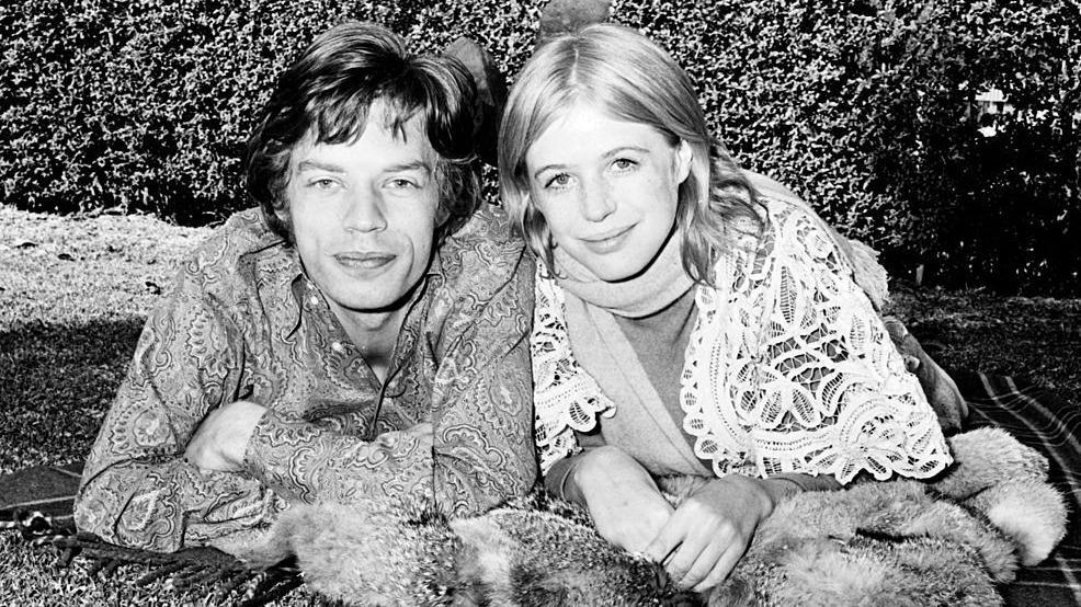 Mick Jagger and Marianne Faithfull photographed in 1969