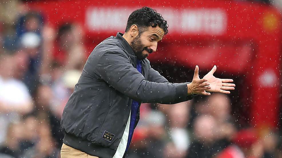 Ruben Amorim managing Manchester United