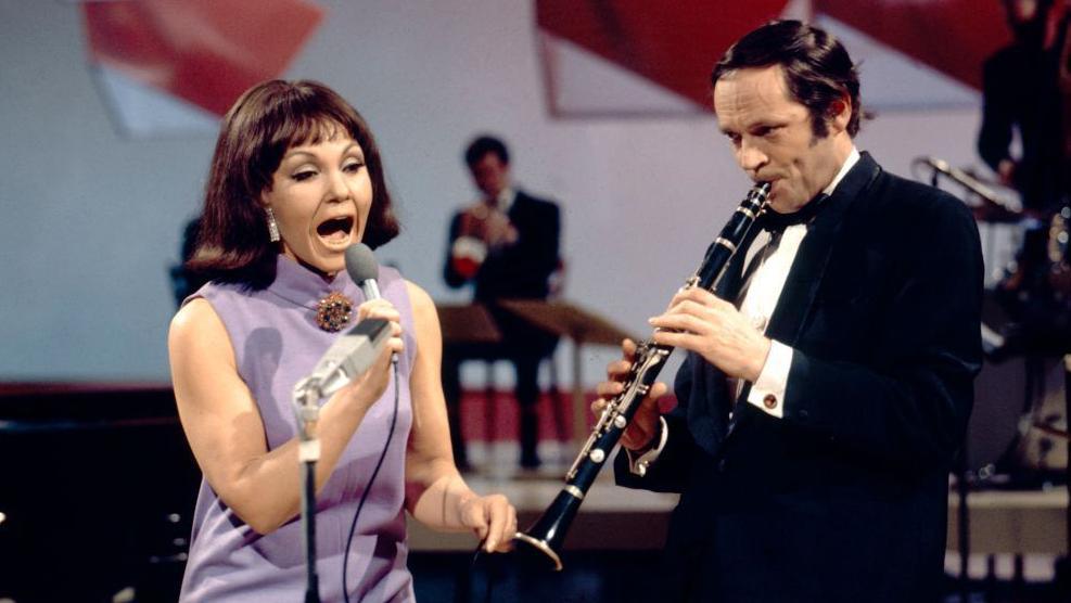 Cleo Laine and John Dankworth at BBC Television Centre in 1963