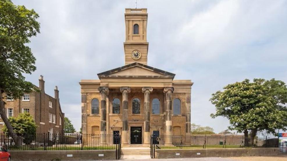 Exterior shot of Sheerness Dockyard Church