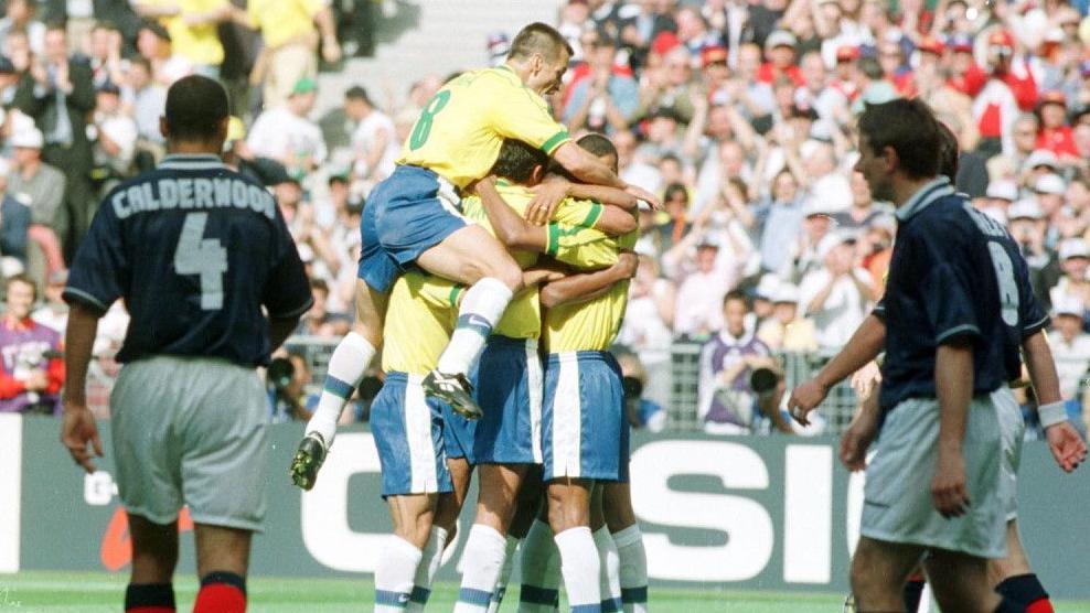 Scotland were beaten 2-1 by Brazil in the opening match of the 1998 World Cup