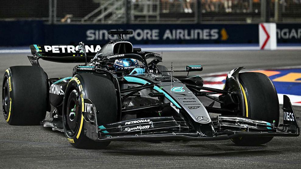 Mercedes' George Russell during the Singapore Grand Prix