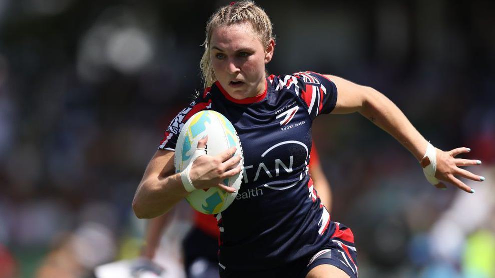 Ellie Boatman playing for Great Britain