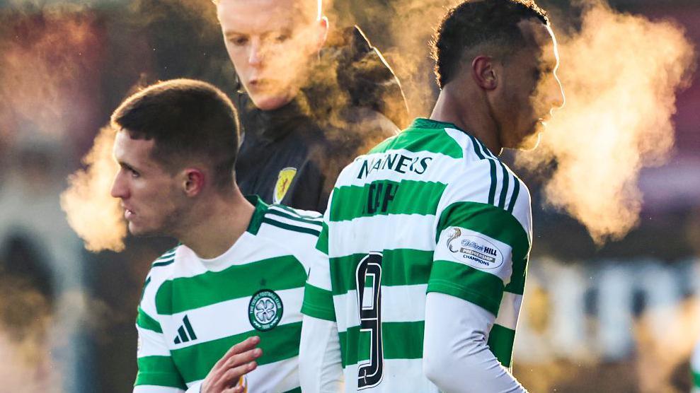 Celtic's Johnny Kenny comes on as Adam Idah goes off during against Ross County