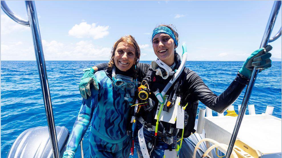 Jan Pope and Sophie Kalkowski-Pope.