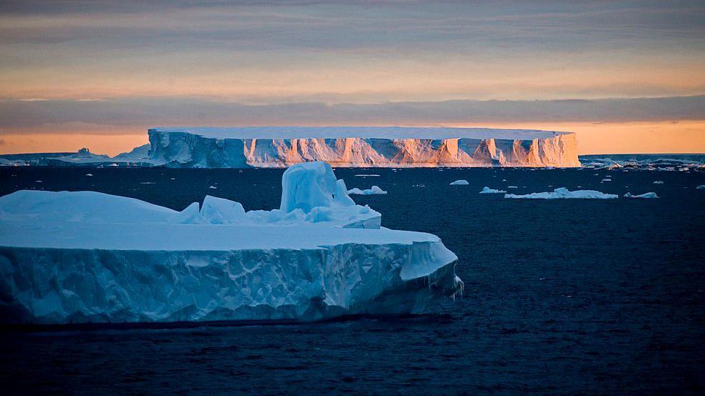 icebergs in Antarctica