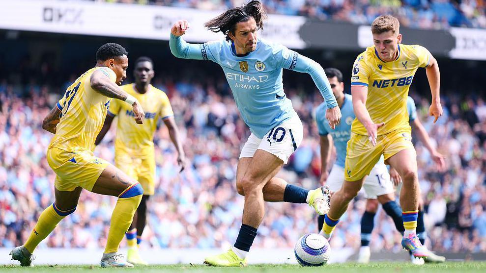 Jack Grealish in action for Manchester City