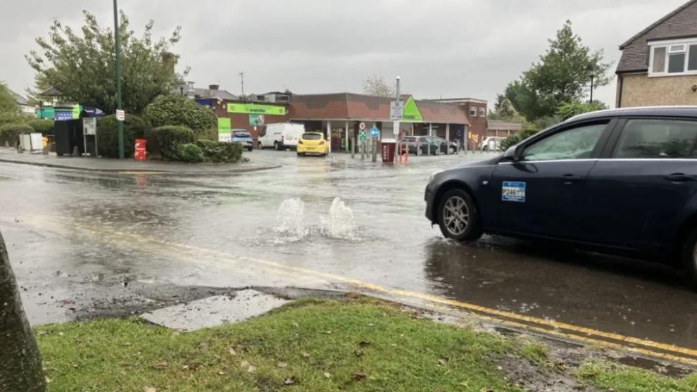 Flooded road