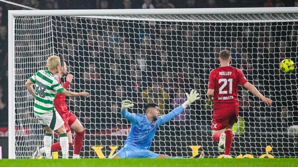 Daizen Maeda scores first against Aberdeen