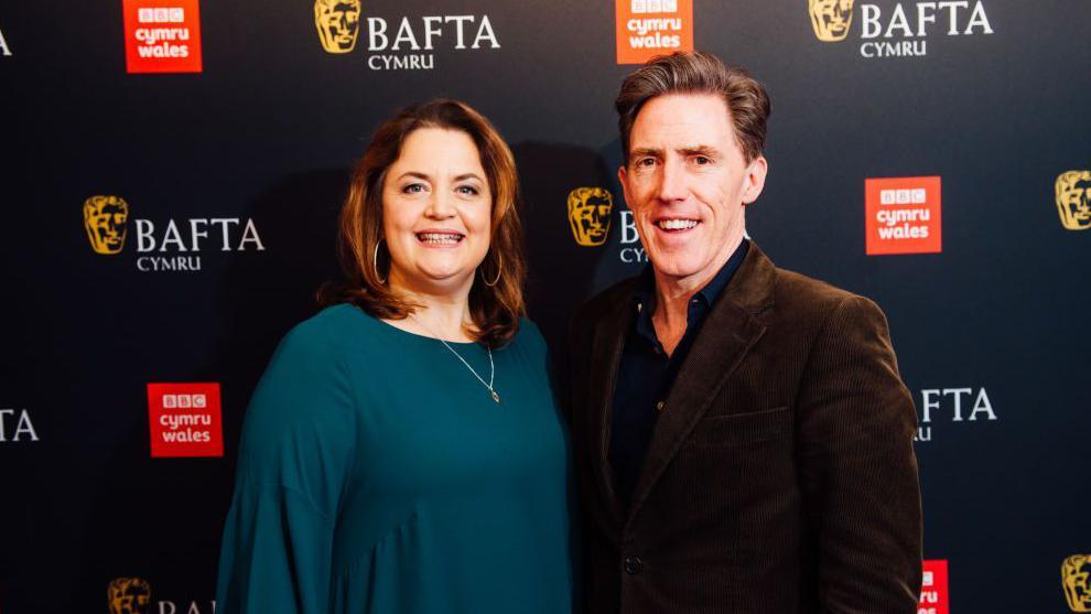 Ruth Jones and Rob Brydon