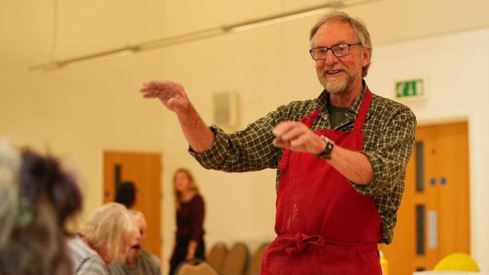 Neil Dalrymple, a ceramic artist from Ruthin